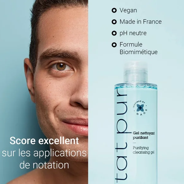 NETTOYANT PUR - Gel Nettoyant Purifiant - Visage - Peaux Mixtes à Grasses, 200ml