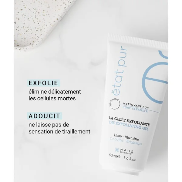 NETTOYANT PUR - La Gelée Exfoliante - Visage - Tous Types de Peaux, 50ml
