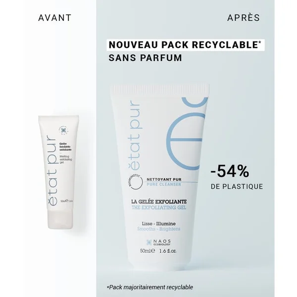 NETTOYANT PUR - La Gelée Exfoliante - Visage - Tous Types de Peaux, 50ml