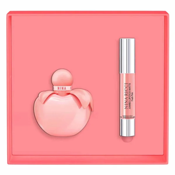 Nina Ricci - Nina Rose Coffret Eau de Toilette et son Rouge à Lèvres Mat