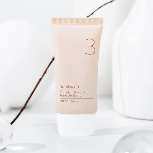 No.3 Porcelain Base-skip Tone Up Beige SPF50+