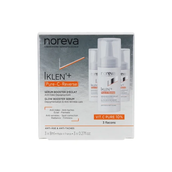 Noreva Iklen+ [Pure-C-Reverse] Sérum Booster d'Éclat Lot de 3 x 8 ml