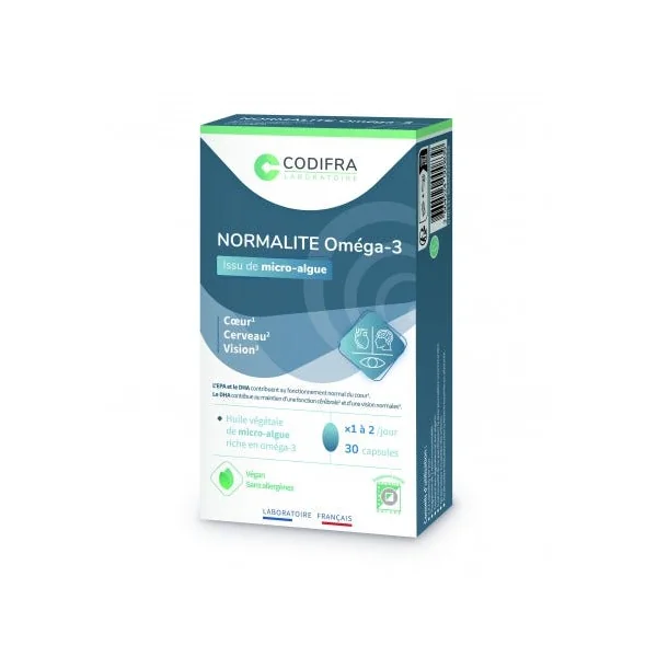 NORMALITE - Oméga-3, 30 Capsules