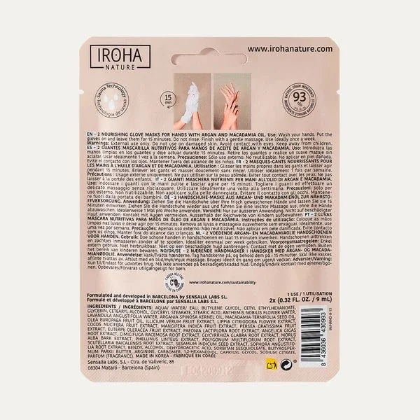 NOURISHING - Masque Mains Nourrissant - Peaux Sèches et Déshydratées, 1 Paire