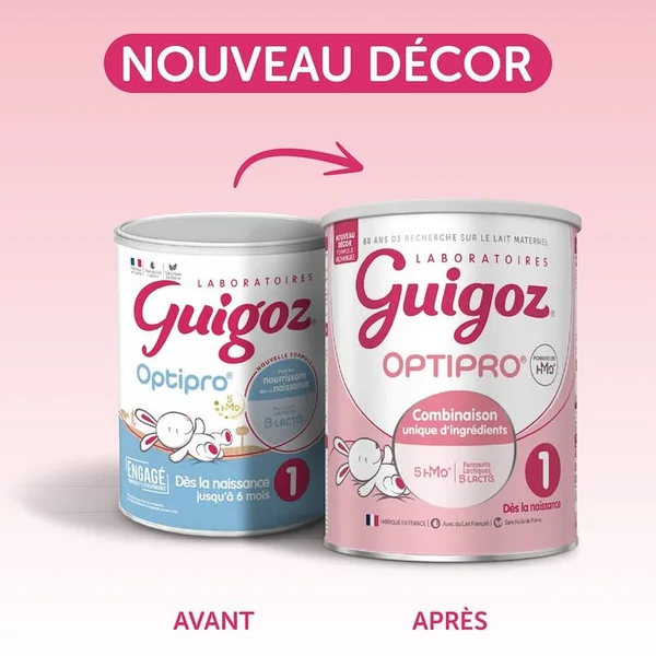 OPTIPRO - Lait en Poudre 1er ge Nouvelle Formule - Dès la Naissance jusqu'à 6 mois, 780g
