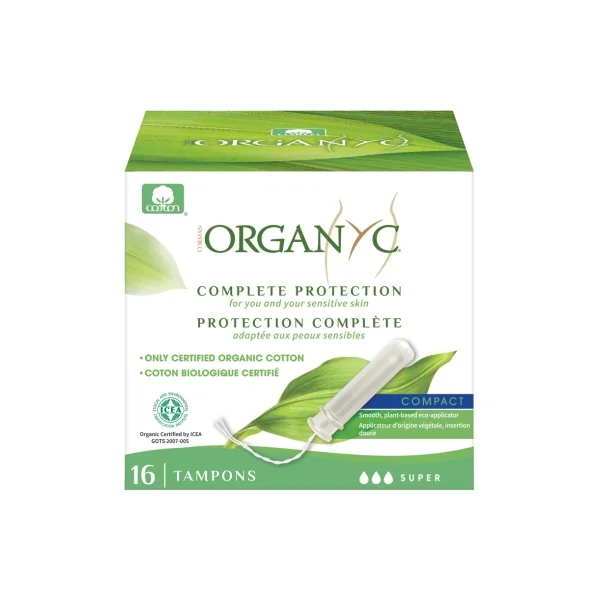 Organyc Protection Complète 16 Tampons Super avec Applicateur