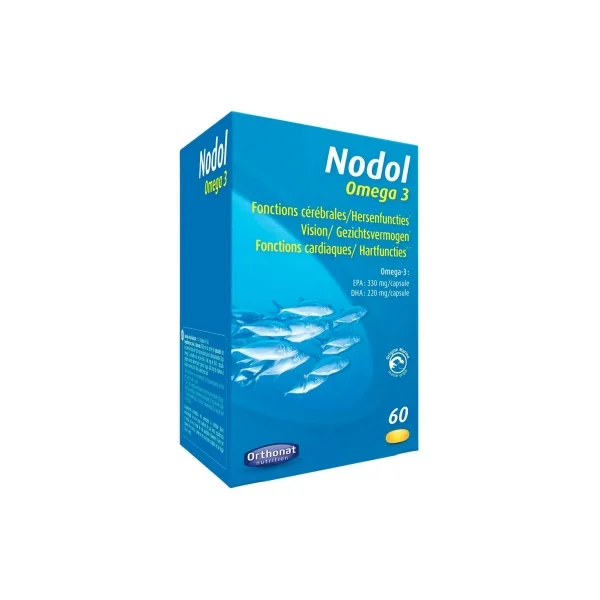 Orthonat Nodol Oméga 3 60 Capsules (à consommer de préférence avant le 31/07/2026)