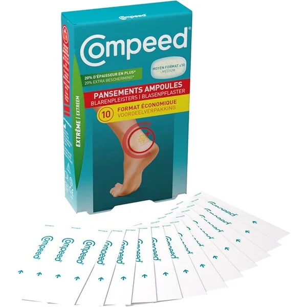 Pansements Ampoules Assortiment Format Economique, 10 Unités