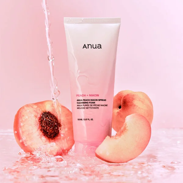 Peach Niacin Spread Cleansing Foam