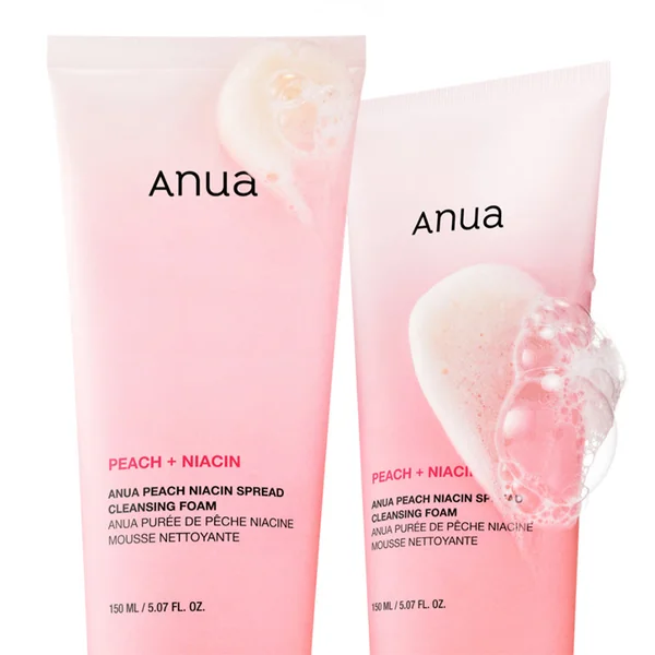 Peach Niacin Spread Cleansing Foam