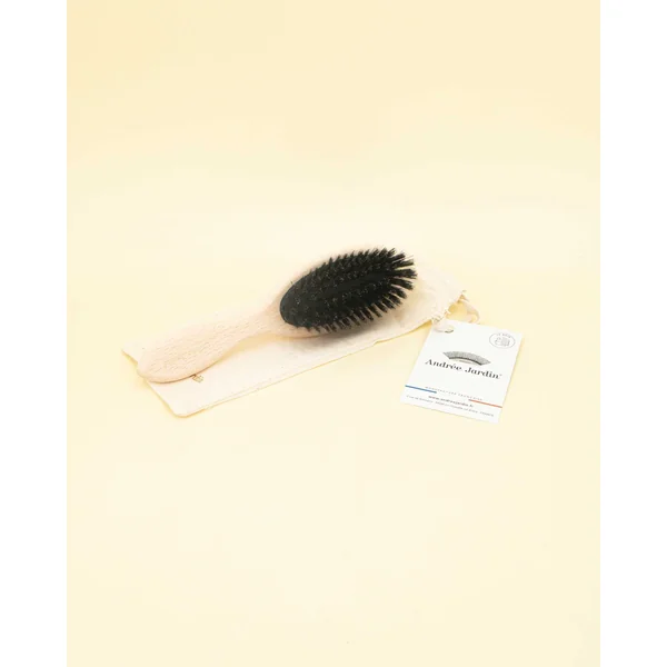 Petite brosse à cheveux - Poils naturels - Lissante