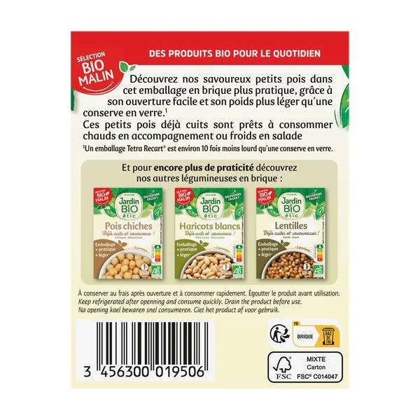 Petits pois en brique