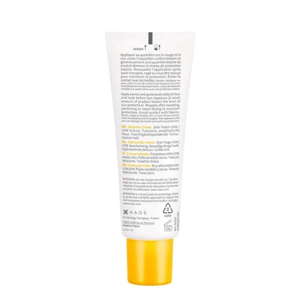 PHOTODERM - Crème Solaire Teintée Claire SPF50+ - Visage - Peaux Sensibles Sèches, 40ml