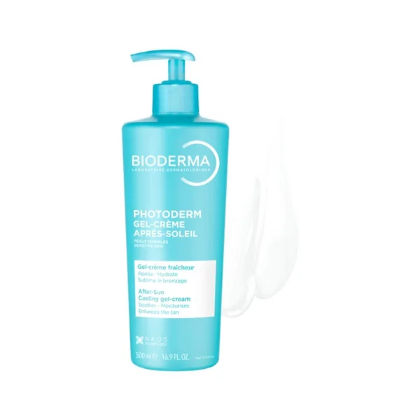 PHOTODERM - Gel-Crème Après-Soleil Fraîcheur - Visage et Corps - Peaux Sensibles, 500ml