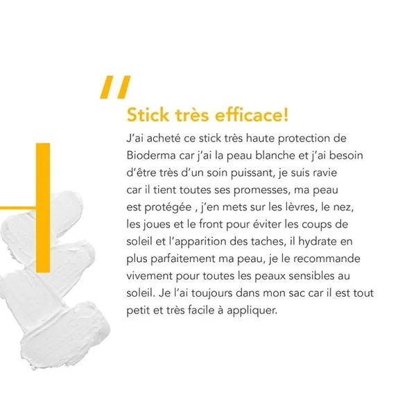 PHOTODERM - Stick Solaire SPF50+ - Nez, Oreilles, Cicatrices, Taches - Zones Sensibles, 8g
