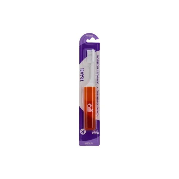 Plic Dental Travel Brosse à Dents de Voyage Medium