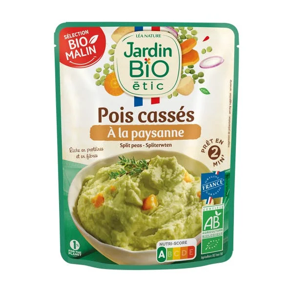 Pois cassés bio à la paysanne