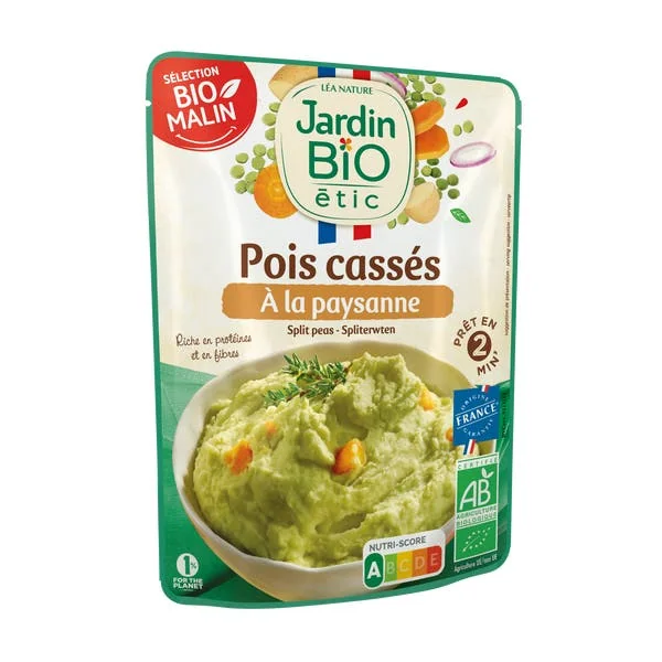 Pois cassés bio à la paysanne