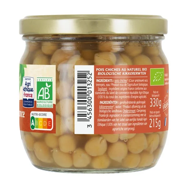 Pois Chiches au naturel - bio