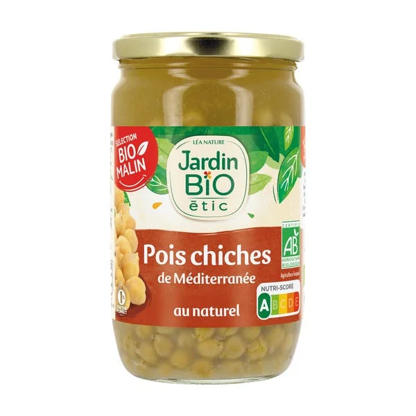 Pois chiches bio de Méditerranée de 660 g
