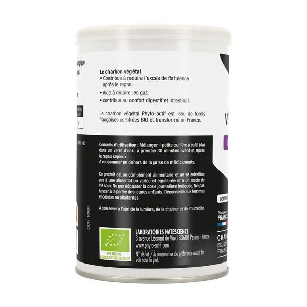 Poudre de Charbon Végétal activé Bio