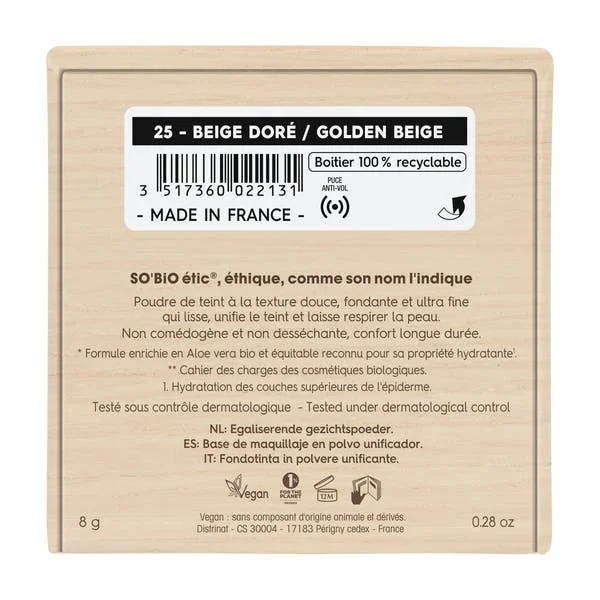 Poudre de teint unifiante - 25 Beige doré