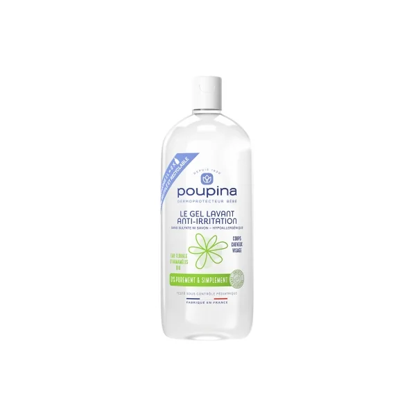 Poupina Gel Lavant Anti-Irritation Recharge 1 L