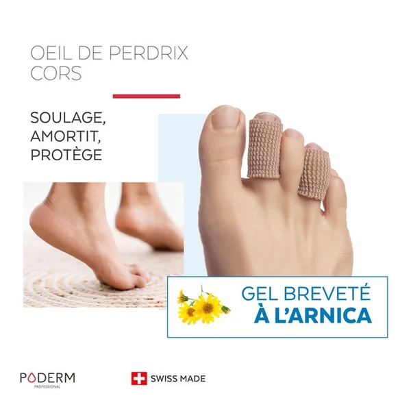 Protection Digitube Cors-Oeil de Perdrix Gel Arnica - Taille L, 2x7,5cm
