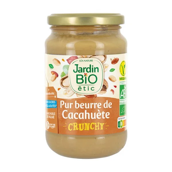 Pur beurre de cacahuète crunchy bio