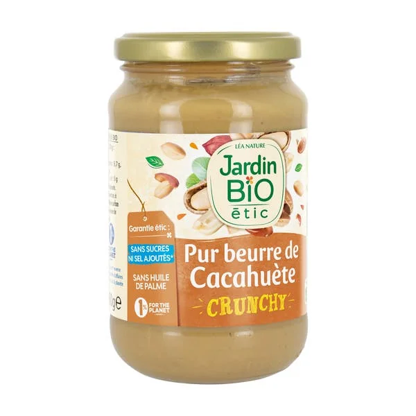 Pur beurre de cacahuète crunchy bio