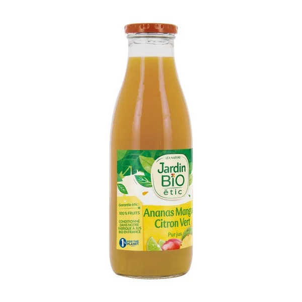 Pur jus bio ananas mangue citron vert