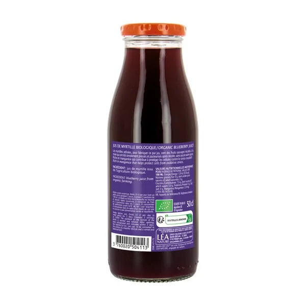 Pur jus bio de myrtille sauvage