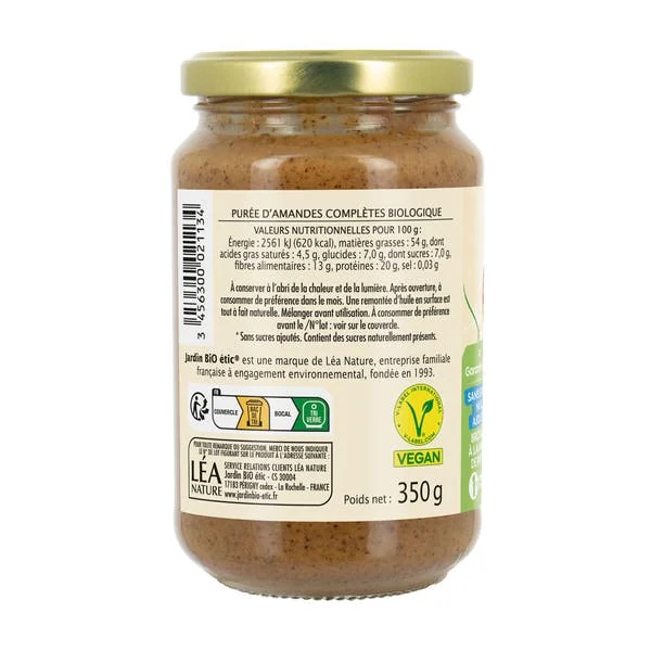 Purée 100% Amande complète