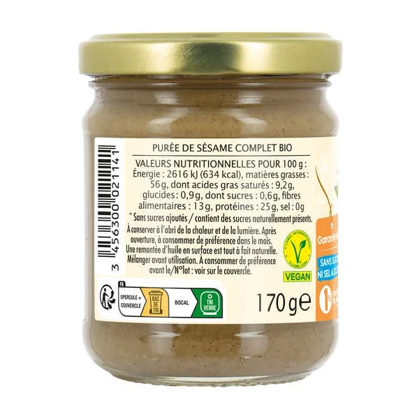Purée de Sésame Complet