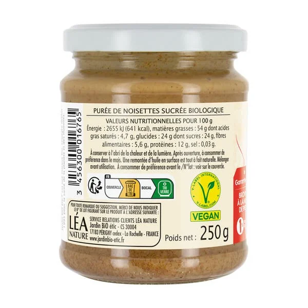 Purée Sucrée de Noisette