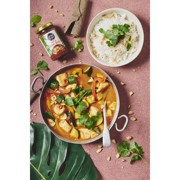 Pâte de curry rouge bio