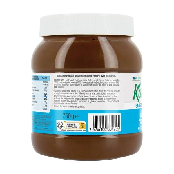 Pâte à tartiner aux noisettes grillées et cacao