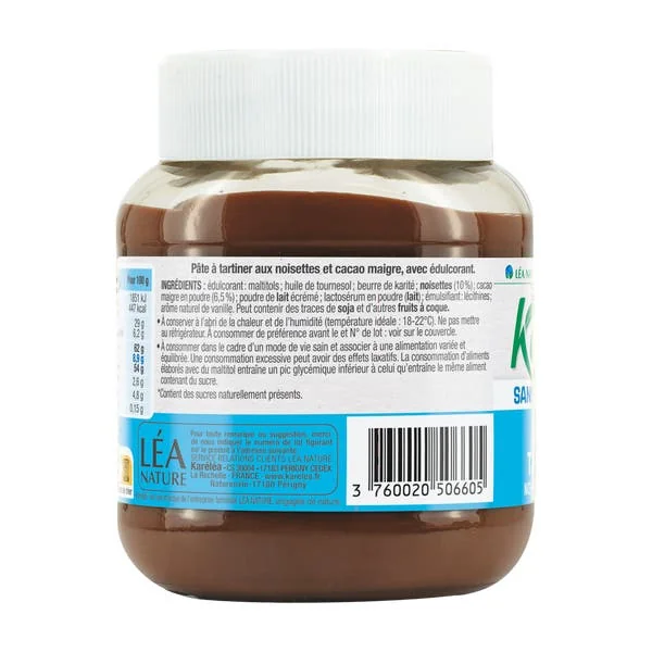Pâte à tartiner aux noisettes grillées et cacao