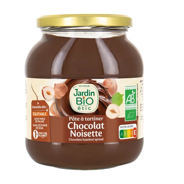 Pâte à tartiner bio chocolat et noisette - 750g