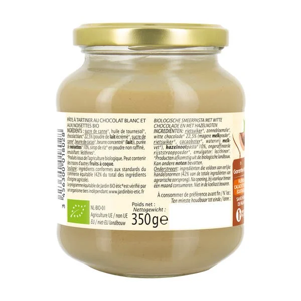 Pâte à tartiner Chocolat blanc Noisette