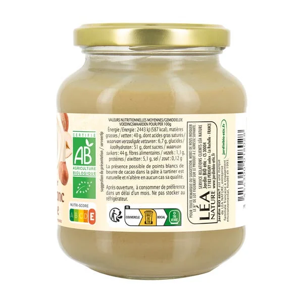Pâte à tartiner Chocolat blanc Noisette