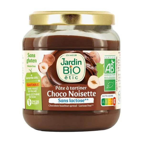 Pâte à tartiner Chocolat Noisette Sans lactose