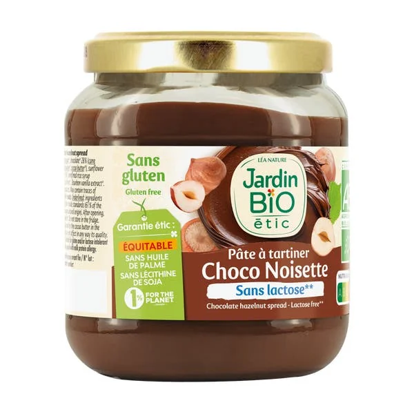 Pâte à tartiner Chocolat Noisette Sans lactose