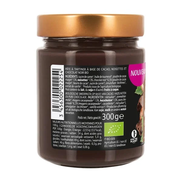 Pâte à tartiner Noir intense Noisette
