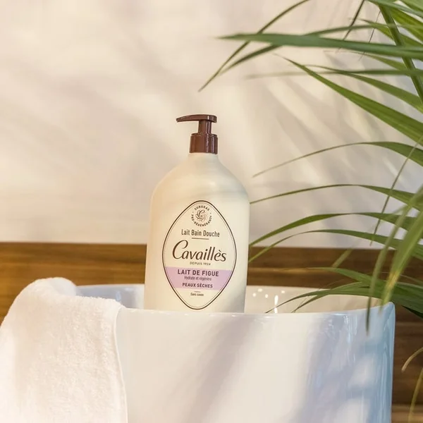 QUOTIDIEN - Lait Bain Douche Surgras Actif Lait De Figue - Peaux Sèches , 1L