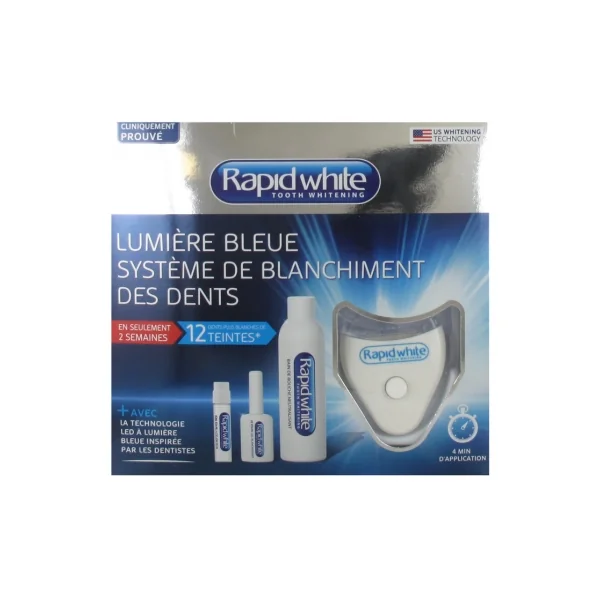 Rapid White Lumière Bleue Système de Blanchiment des Dents