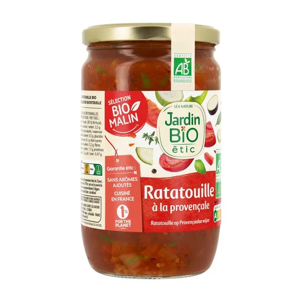 Ratatouille à la provençale bio format familial - 650g