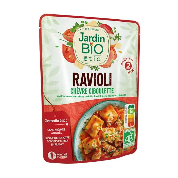 Ravioli chèvre et ciboulette - bio