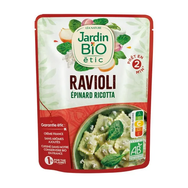 Ravioli Epinard et Ricotta - bio