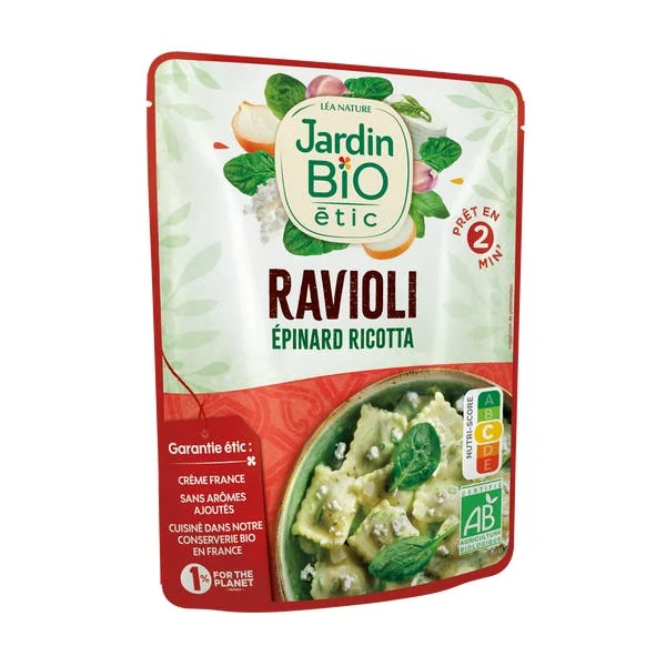 Ravioli Epinard et Ricotta - bio